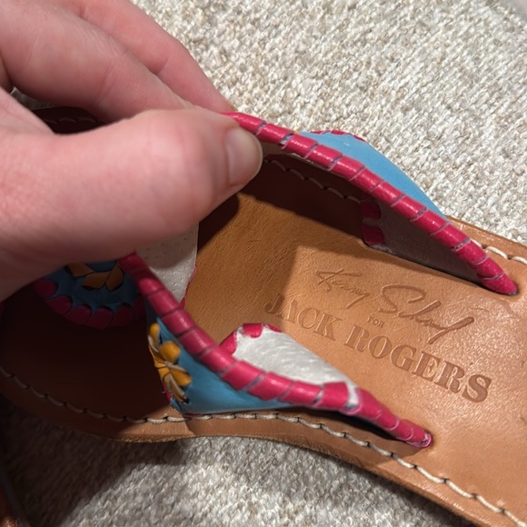 Jack Rogers Limited Edition Kenny Scharf Sandals Size 8 - Picture 7 of 10